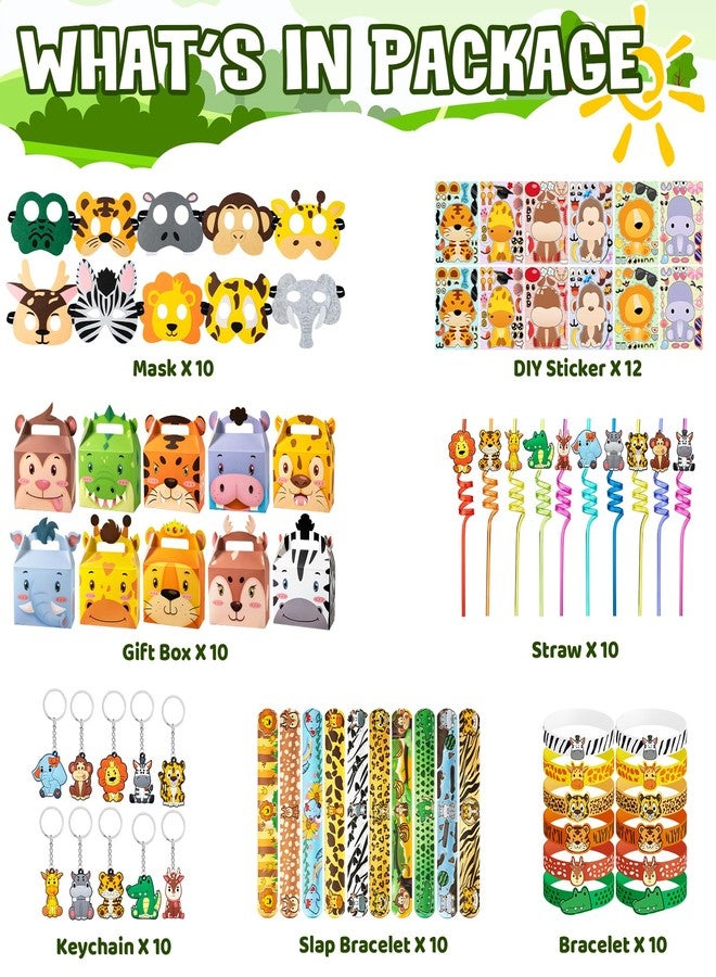 DMIGHT Jungle Safari Party Favors Set Wild Animals Set for Kids Birthday Gifts, Wild Theme Party favors for Kids Birthday Party Baby Shower Goodie Bag Fillers Jungle Safari Party Supplies (Animal) - Image 2